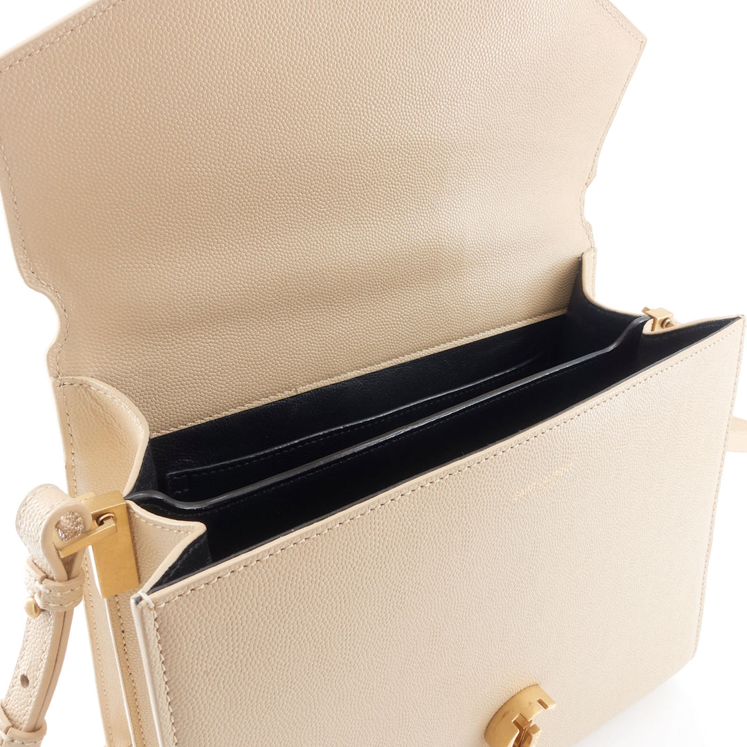 Cassandra Top Handle Medium Leather Bag