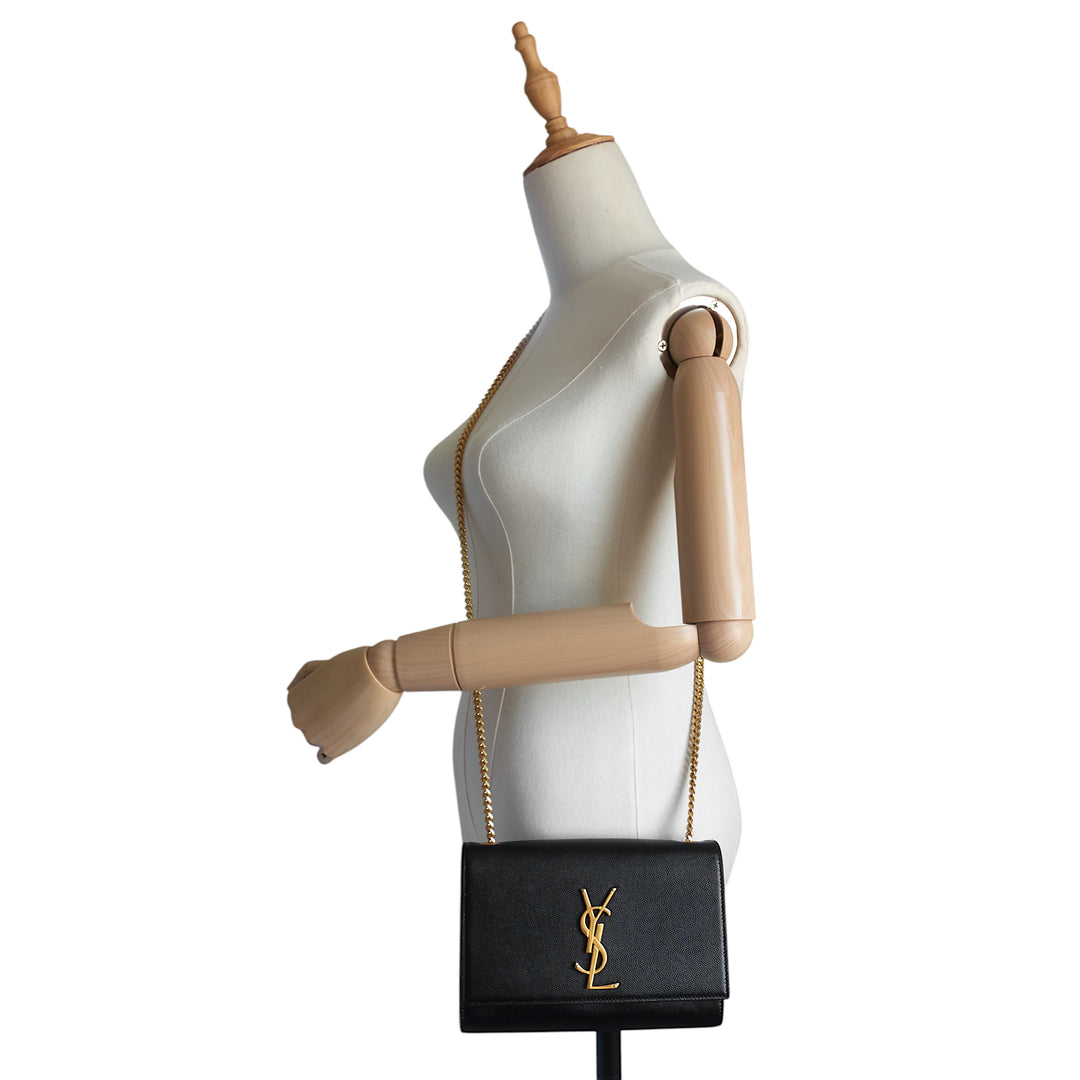 Kate Small Pebbled Leather Shoulder Bag