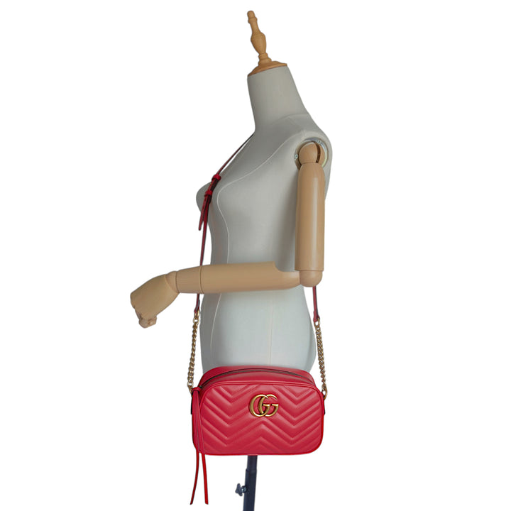 Marmont Small Calfskin Leather Shoulder Bag