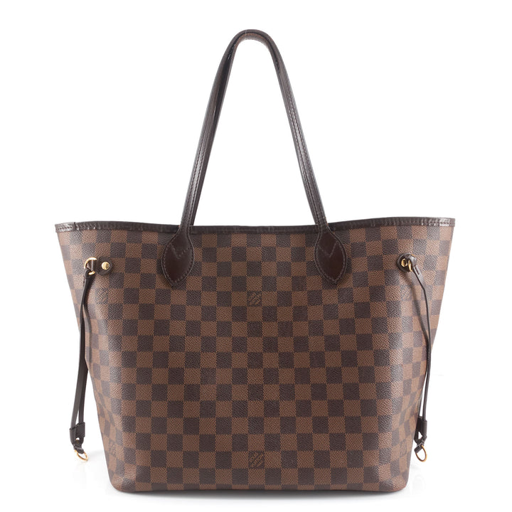 Neverfull MM Damier Ebene Canvas Bag with Pouch