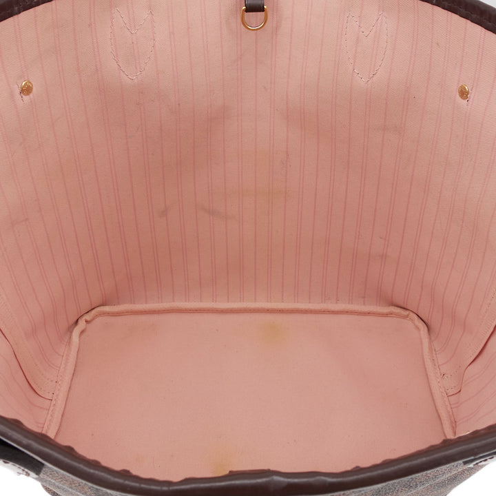 Neverfull MM Damier Ebene Canvas Bag with Pouch