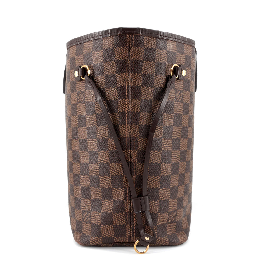 Neverfull MM Damier Ebene Canvas Bag with Pouch