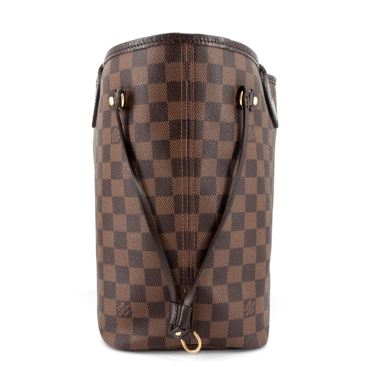 Neverfull MM Damier Ebene Canvas Bag with Pouch