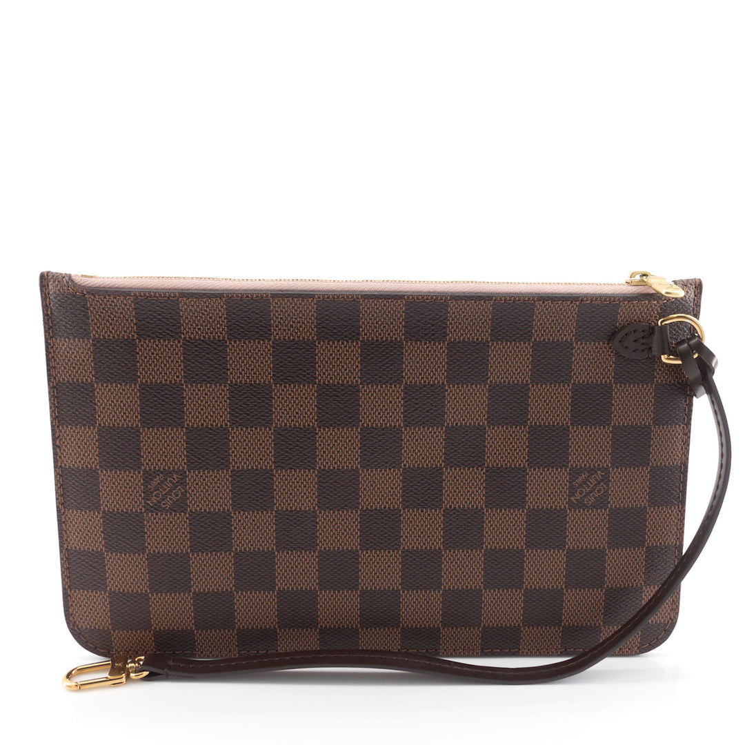 Neverfull MM Damier Ebene Canvas Bag with Pouch