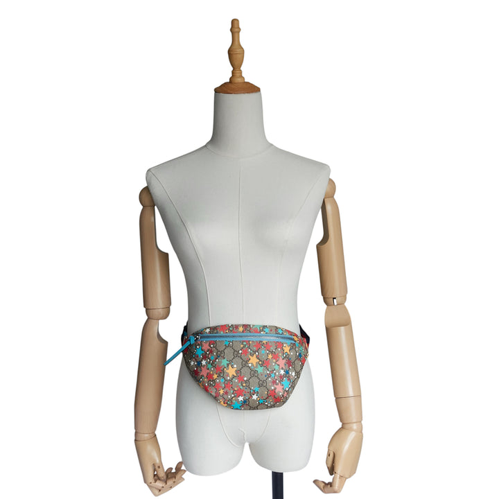 GG Star Print Supreme Monogram Canvas Children's Belt Bag