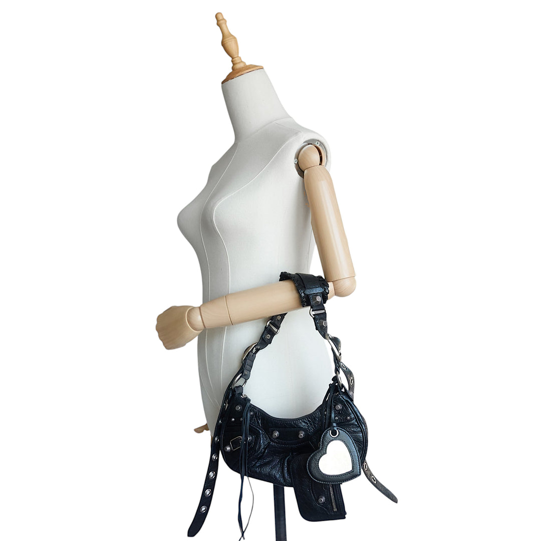 Le Cagole XS Lambskin Leather Shoulder Bag