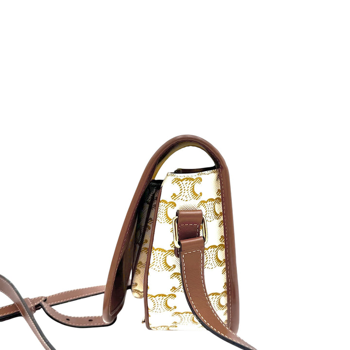 Triomphe Coated Canvas Medium Folco Bag