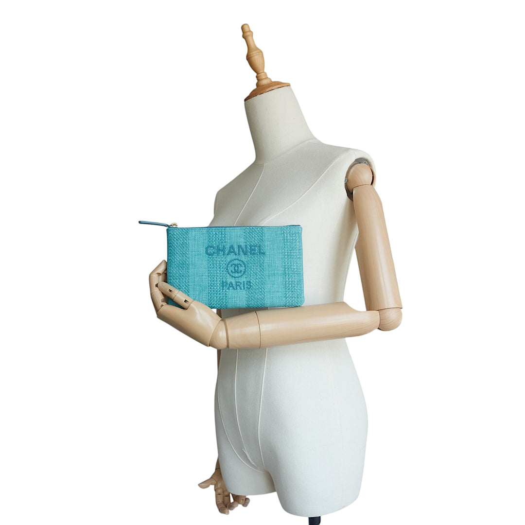 Deauville Straw Raffia Cosmetic Pouch