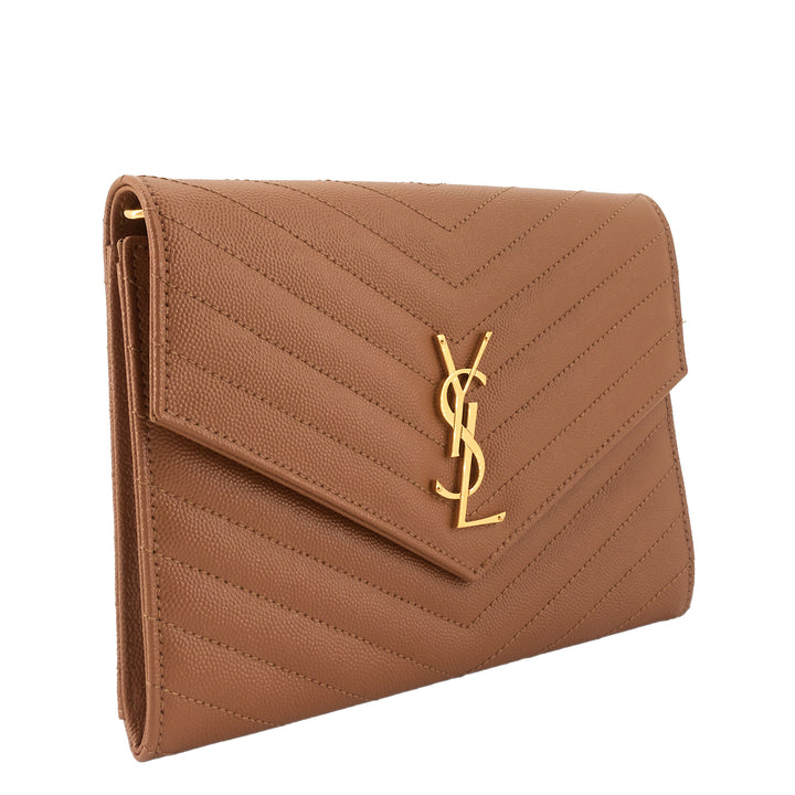 Cassandre Matelassé Grain de Poudre Leather Flap Pouch