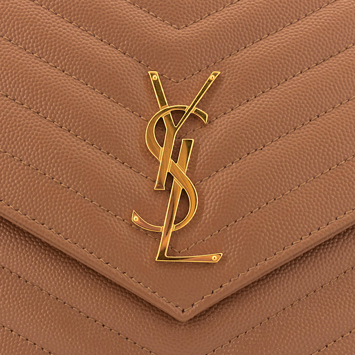 Cassandre Matelassé Grain de Poudre Leather Flap Pouch