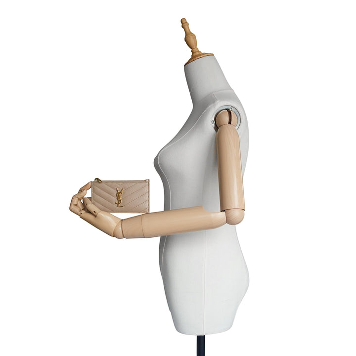 Cassandre Matelassé Fragments Graine de Poudre Leather Card Case