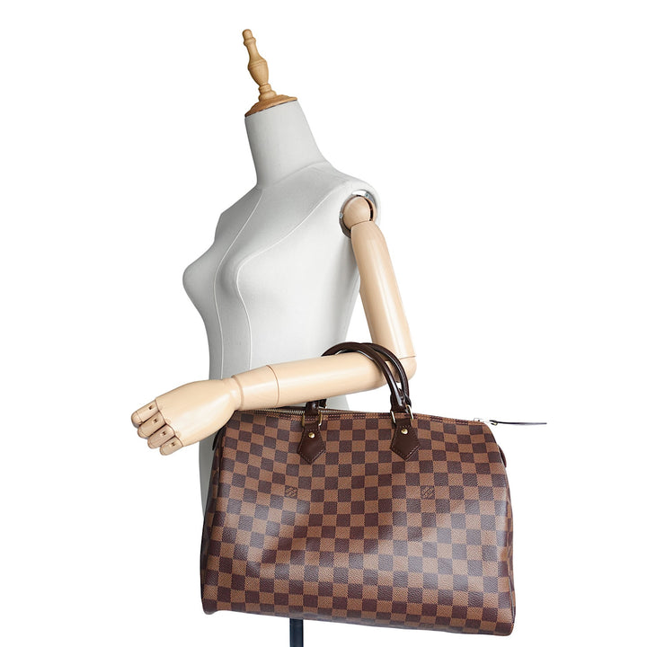 Speedy 35 Damier Ebene Canvas Bag