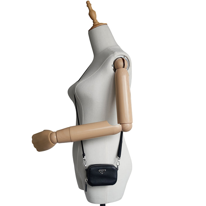 Saffiano Leather Mini Pouch