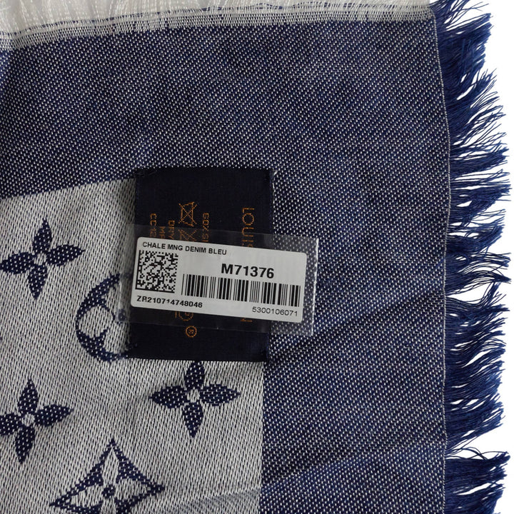 Monogram Denim Jacquard Shawl