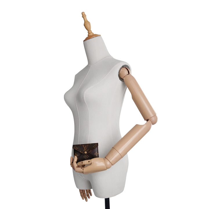 Kirigami Monogram Canvas Card Holder