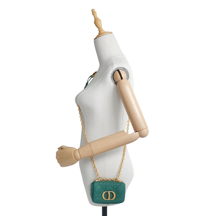 Caro Micro Cannage Quilted Leather Bag