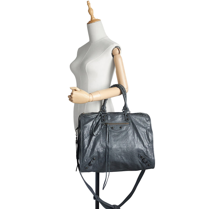 Classic Studs Large Velo Agneau Leather Bag