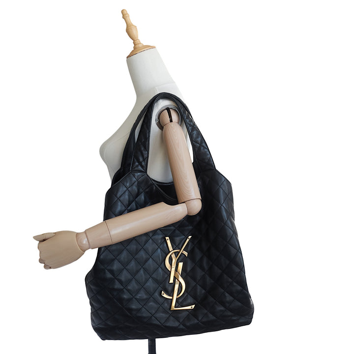 ICare Large Quilted Lambskin Bag with Pouch