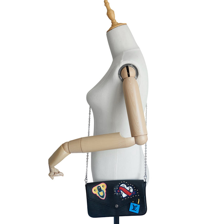 Stories Pochette Felicie Epi Leather Limited Edition Bag