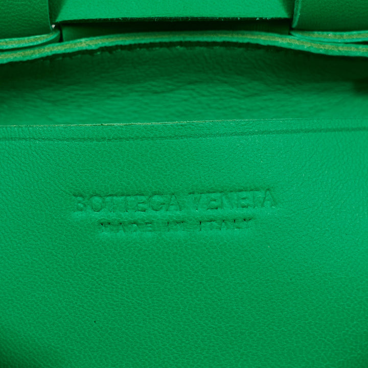 Cassette Candy Mini Intrecciato Leather Crossbody Bag