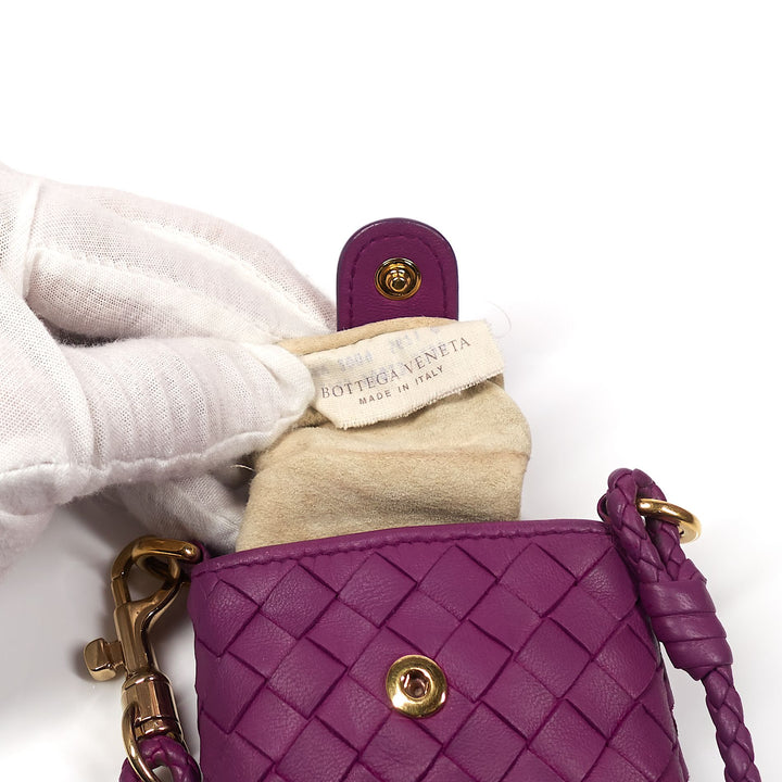 Intrecciato Leather Pouch