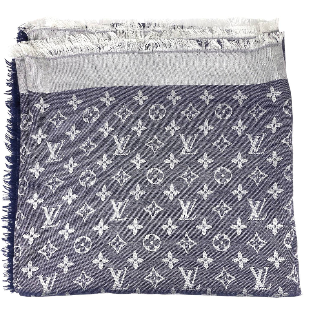 Monogram Denim Jacquard Shawl