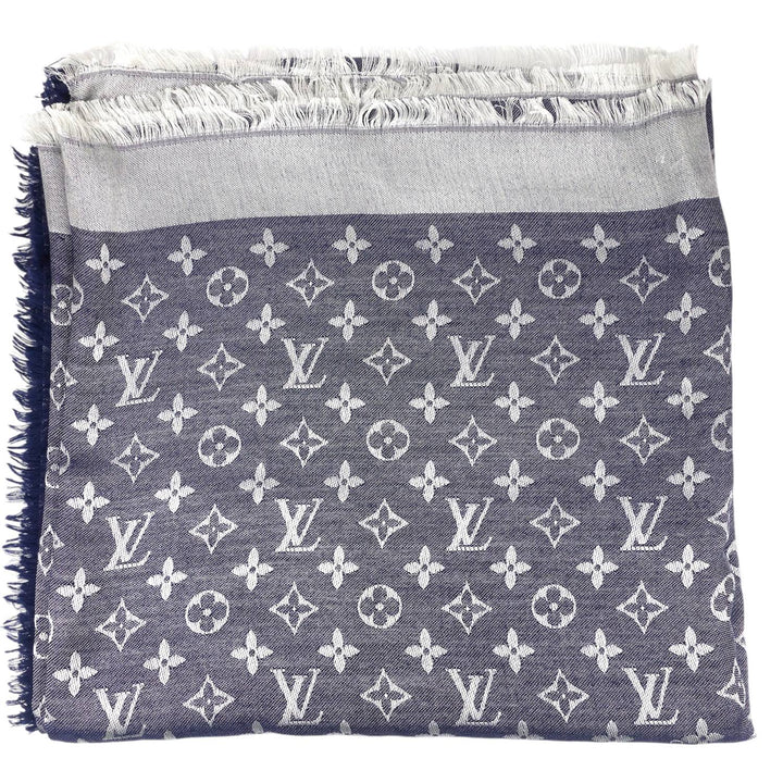 Monogram Denim Jacquard Shawl