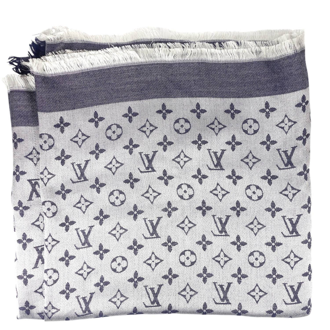 Monogram Denim Jacquard Shawl