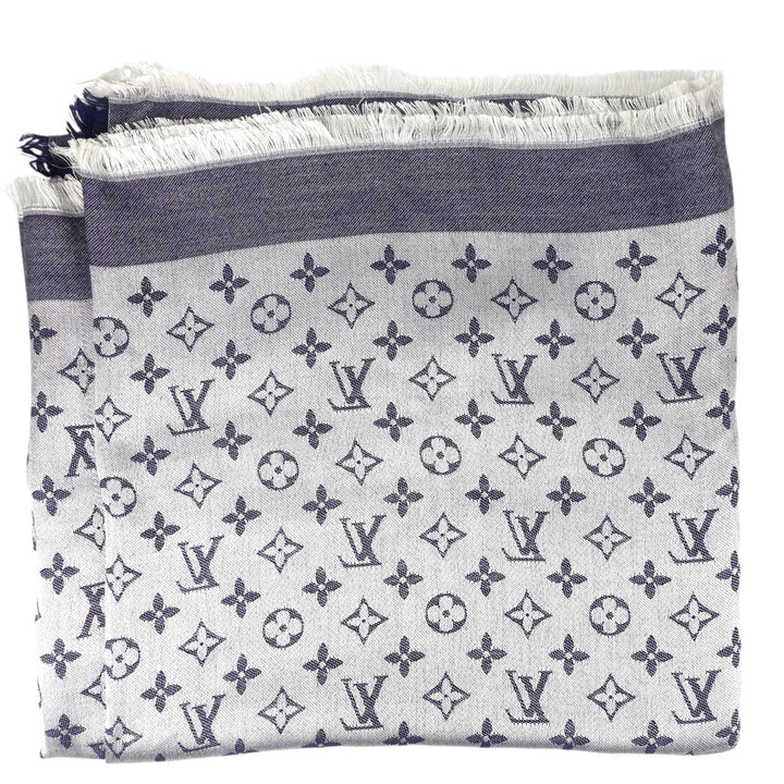 Monogram Denim Jacquard Shawl