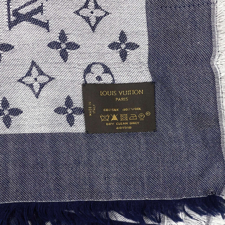 Monogram Denim Jacquard Shawl