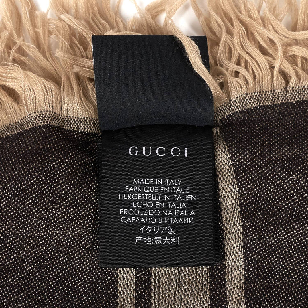 Monogram Diamante Plaid Scarf