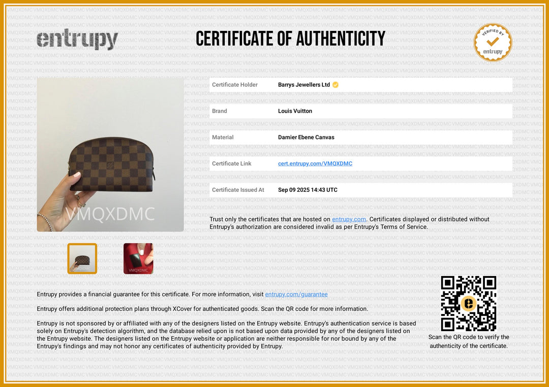 Damier Ebene Cosmetic Pouch PM