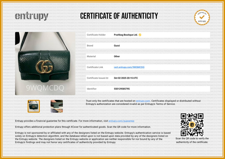 Green Python Shoulder Bag