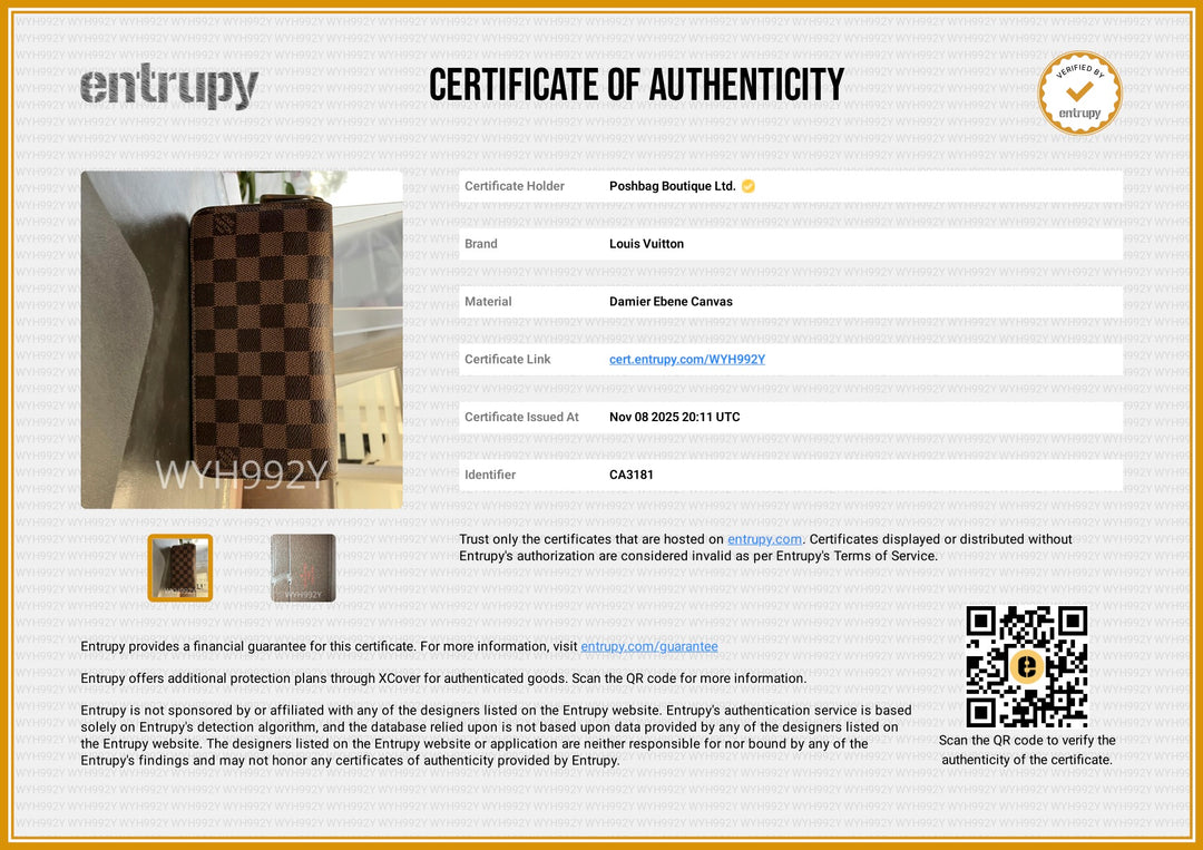 Damier Ebene Clemence Wallet