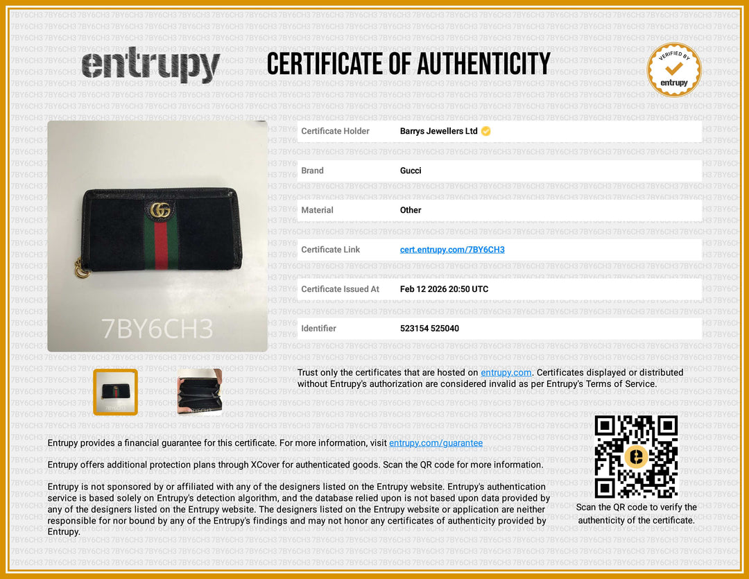 Suede Patent GG Web Ophidia Zip Continental Wallet