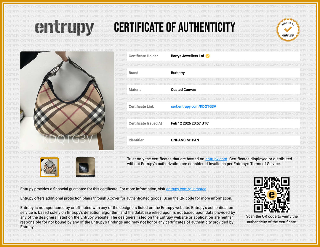 Burberry Check Coated Canvas Shoulder Bag