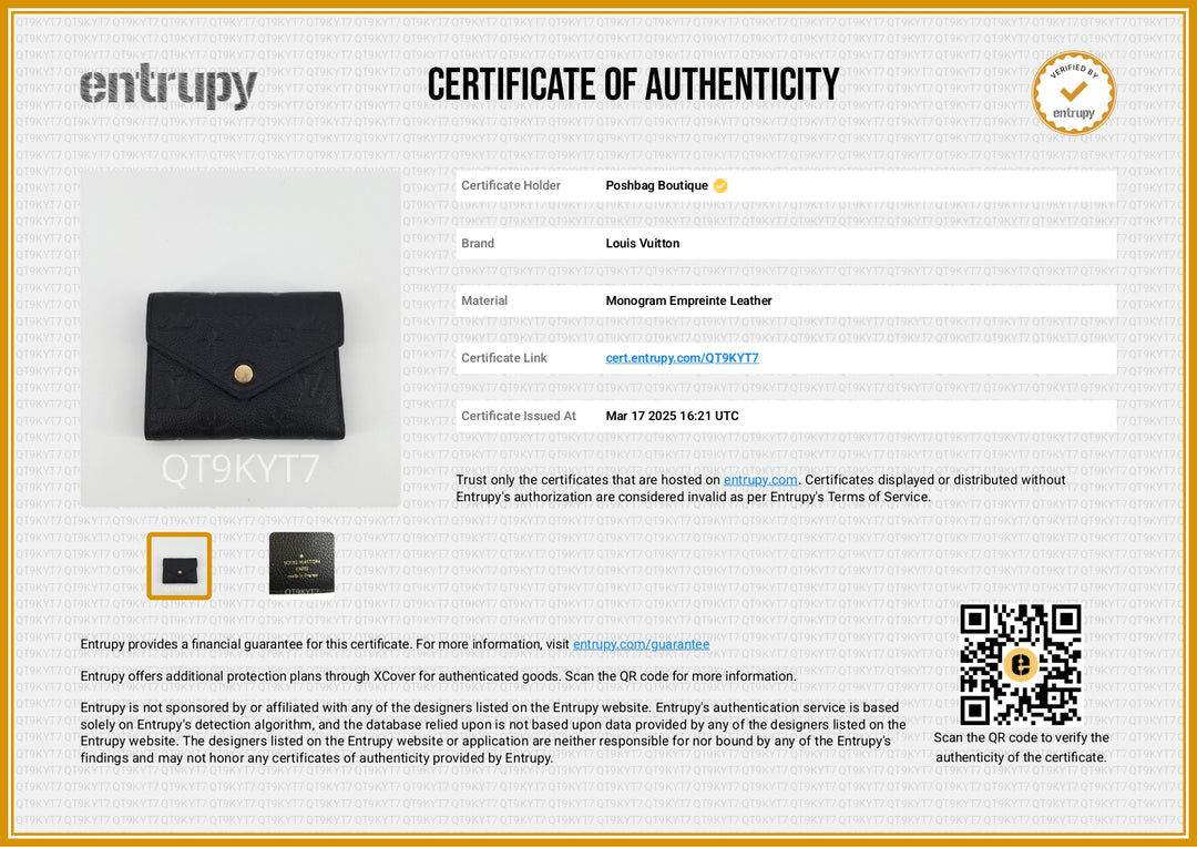 Victorine Monogram Empreinte Leather Bifold Wallet