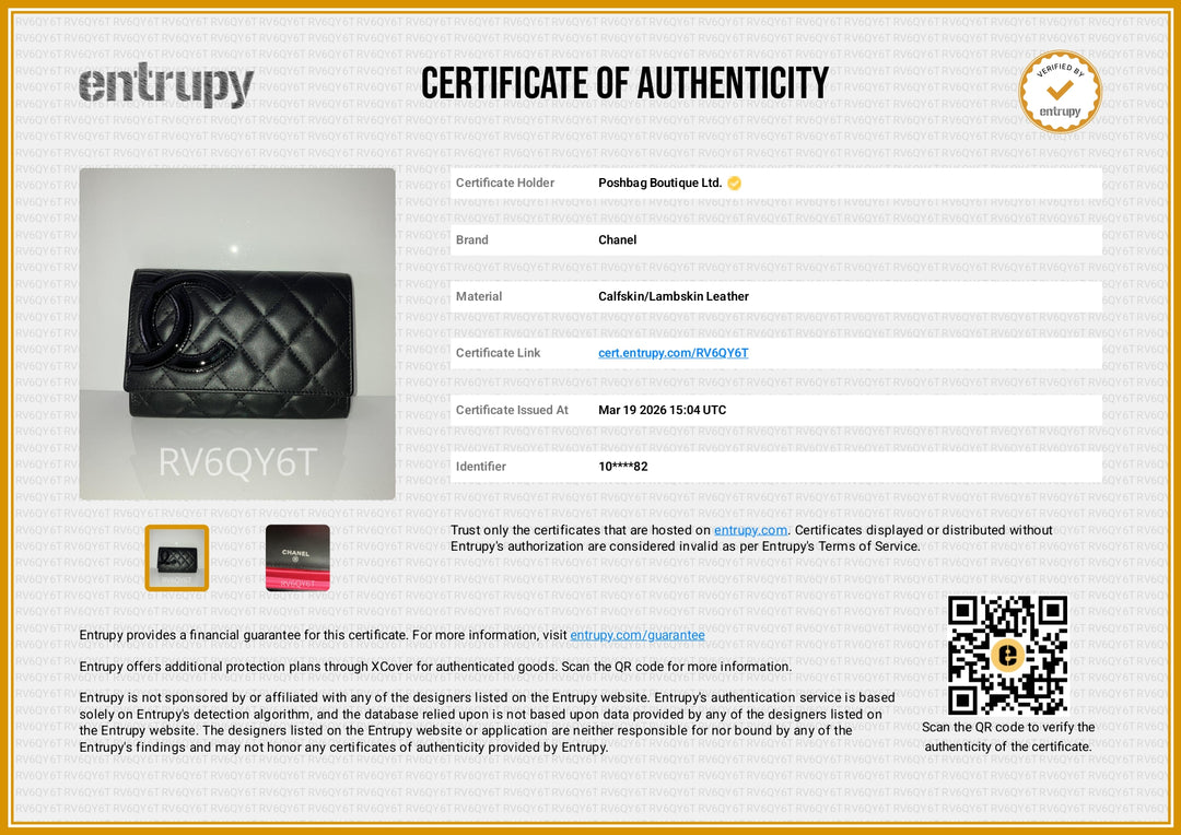 Cambon Quilted Calfskin Bi-Fold Wallet