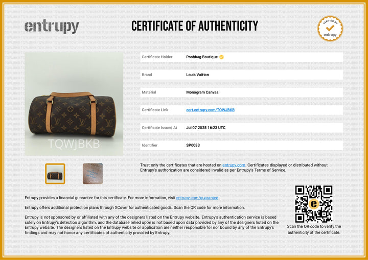 Papillon 26 Monogram Canvas Bag