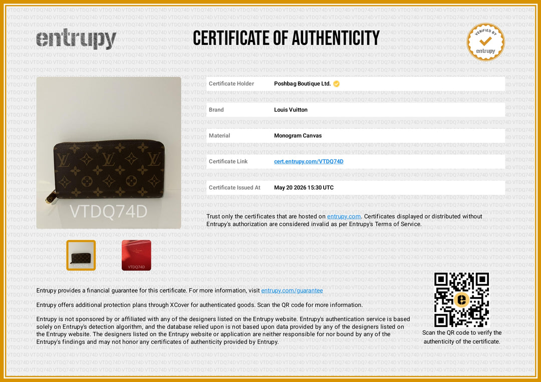 Zippy Monogram Canvas Poppy Interior Wallet