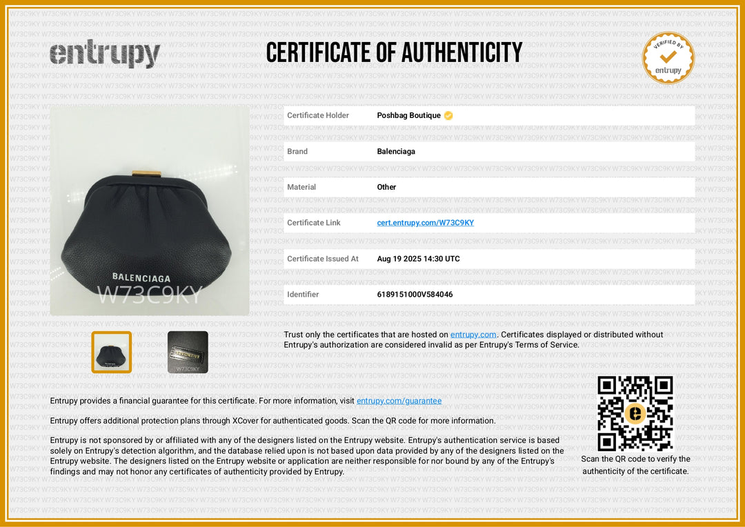 Cloud Grained Calfskin Leather Coin Purse