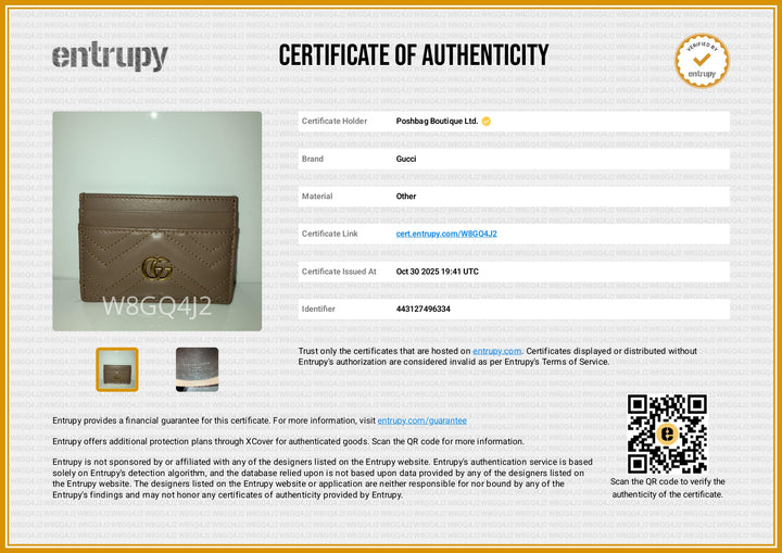 GG Marmont Leather Card Case