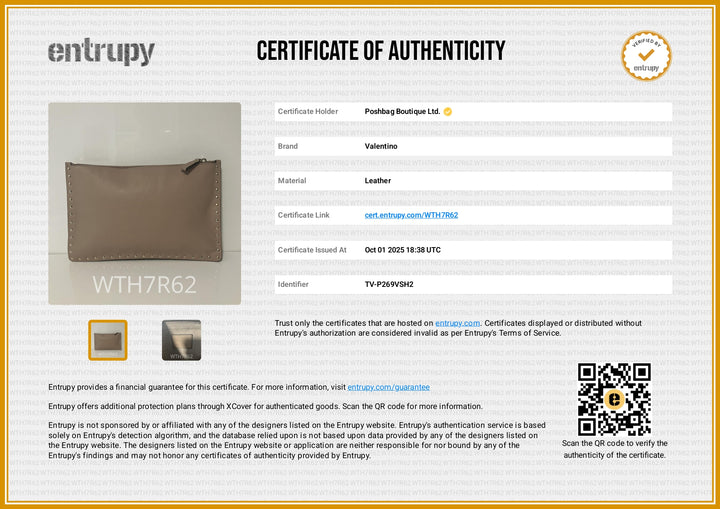 Rockstud Large Leather Clutch Bag