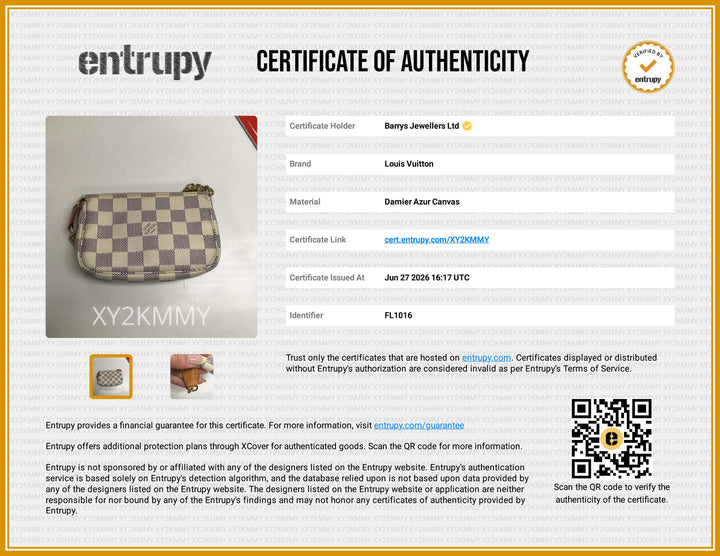 Damier Azur Mini Pochette Accessoires
