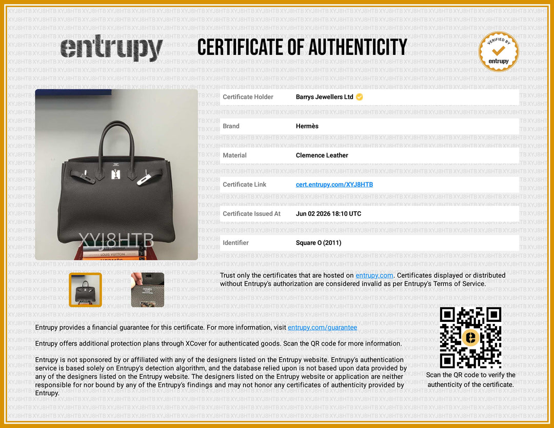 Birkin 35 Togo Leather Etain Bag With Palladium Hardware