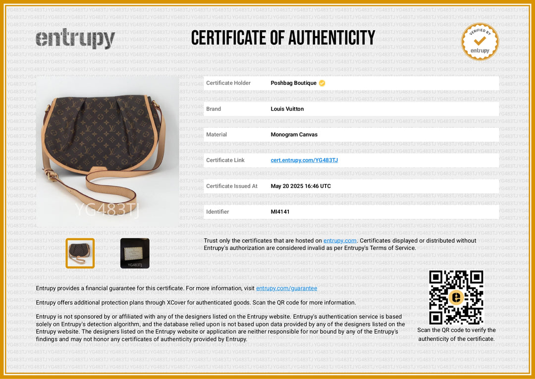 Menilmontant MM Monogram Canvas Shoulder Bag