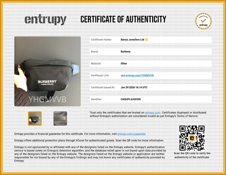 Black Nylon and Leather Sonny Belt Bag