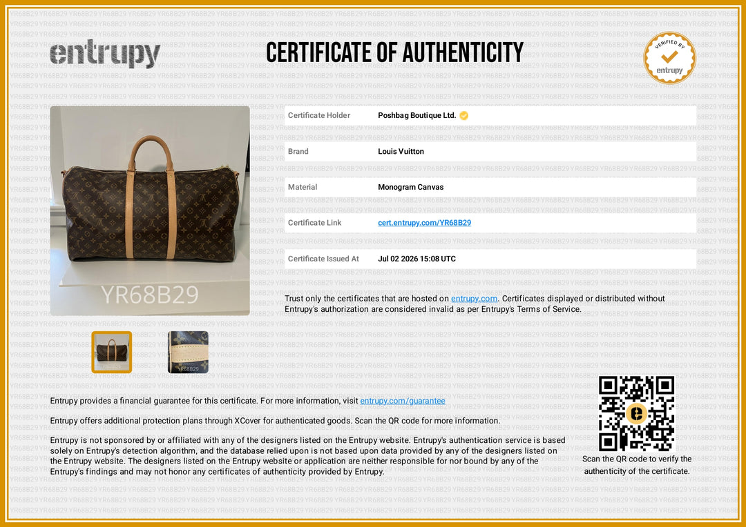 Keepall 55 Bandouliere Monogram Canvas Bag