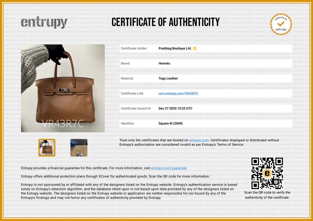 Birkin 30 Gold Togo Leather with Palladium Hardware