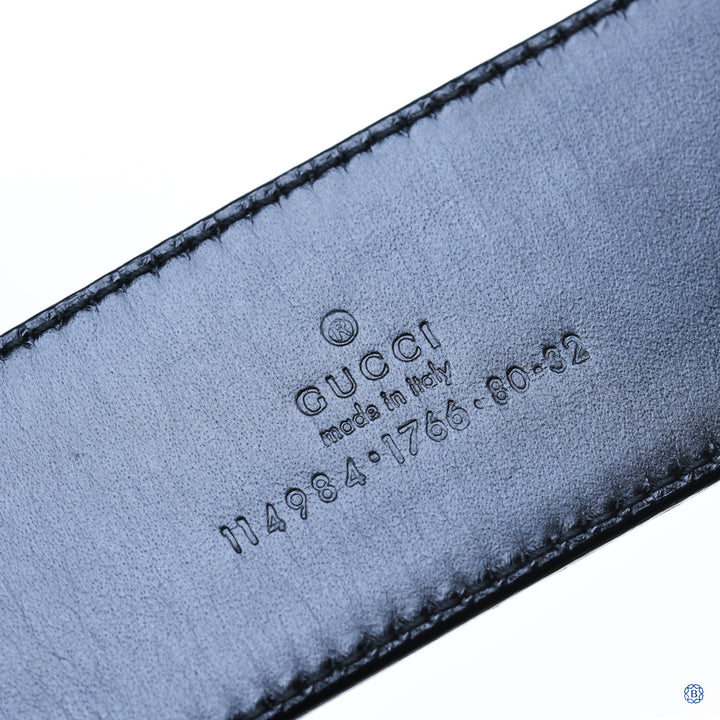 Web Belt with Interlocking GG Logo